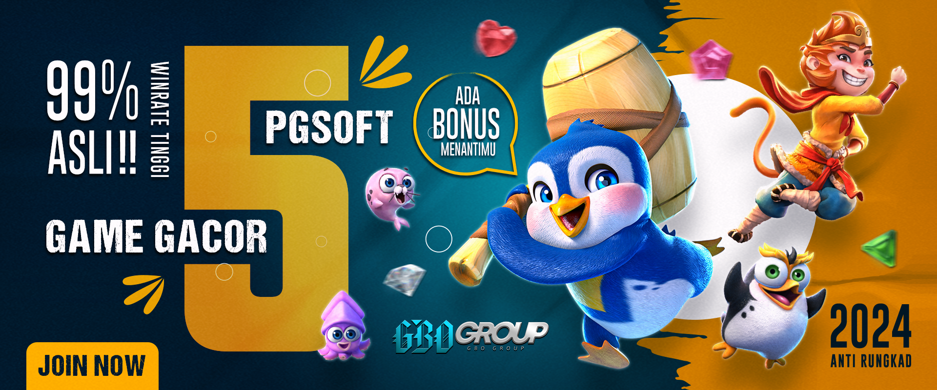 5 Game Gacor Dari Slot PG Soft Anti Rungkad 2024
